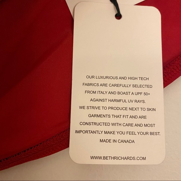 NWT Beth Richards Naomi Red swimsuit bottom - Picture 9 of 11